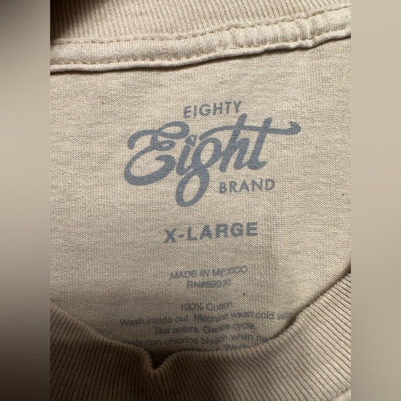 π EIGHTY EIGHT π skeleton watering flowers embroidered t-shirt - Picture 3 of 4